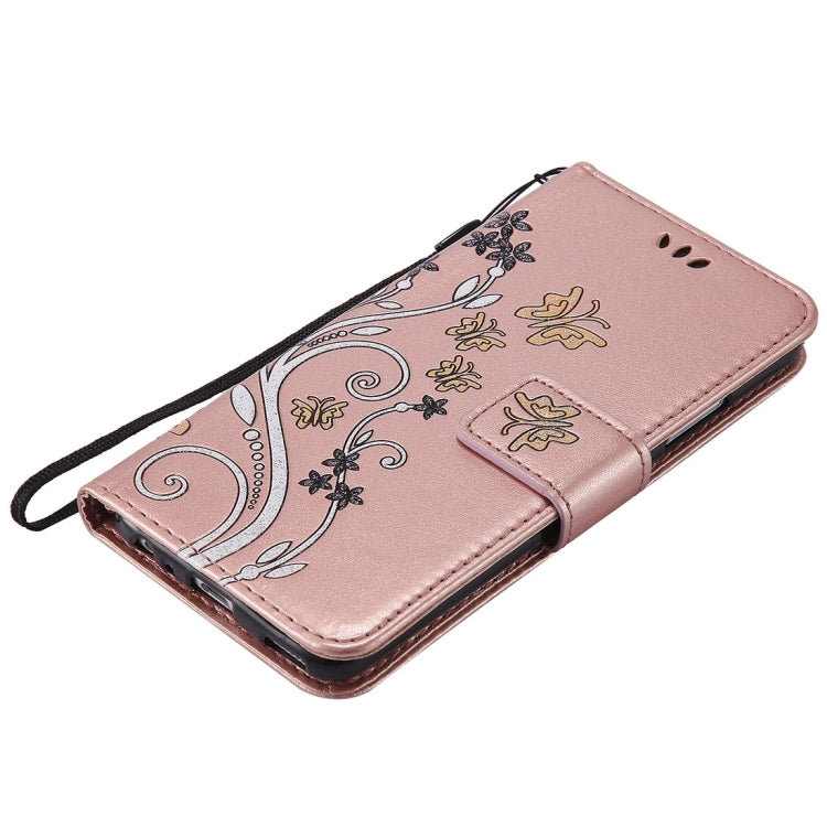 For Huawei  P10 Painted Butterfly Pattern Horizontal Flip Leather Case with Holder & Card Slots & Wallet & Lanyard