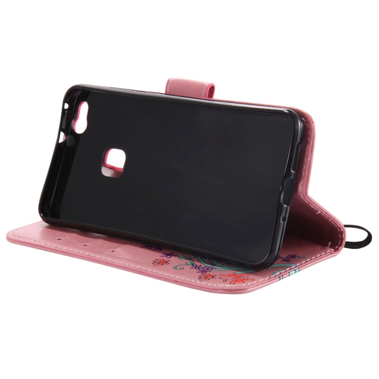 For Huawei  P10 Lite Painted Butterfly Pattern Horizontal Flip Leather Case with Holder & Card Slots & Wallet & Lanyard