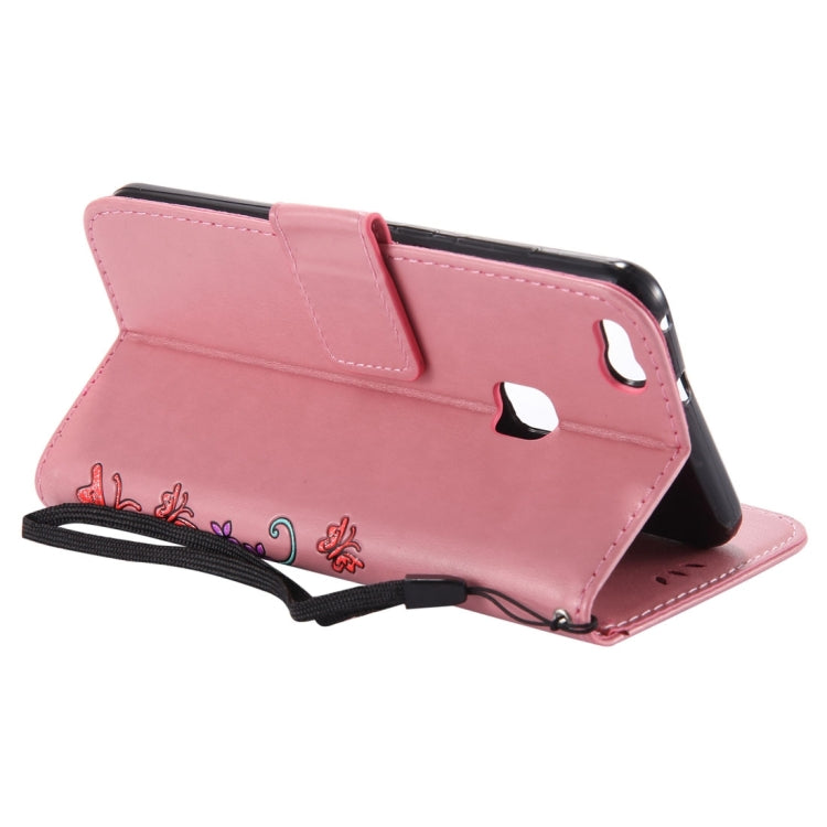 For Huawei  P10 Lite Painted Butterfly Pattern Horizontal Flip Leather Case with Holder & Card Slots & Wallet & Lanyard