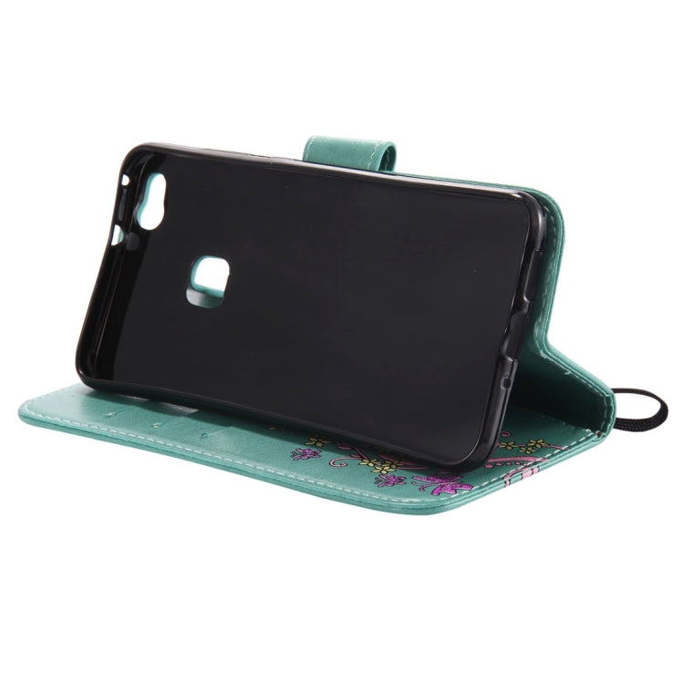 For Huawei  P10 Lite Painted Butterfly Pattern Horizontal Flip Leather Case with Holder & Card Slots & Wallet & Lanyard