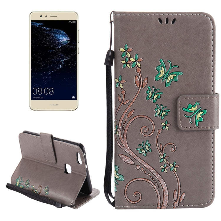 For Huawei  P10 Lite Painted Butterfly Pattern Horizontal Flip Leather Case with Holder & Card Slots & Wallet & Lanyard