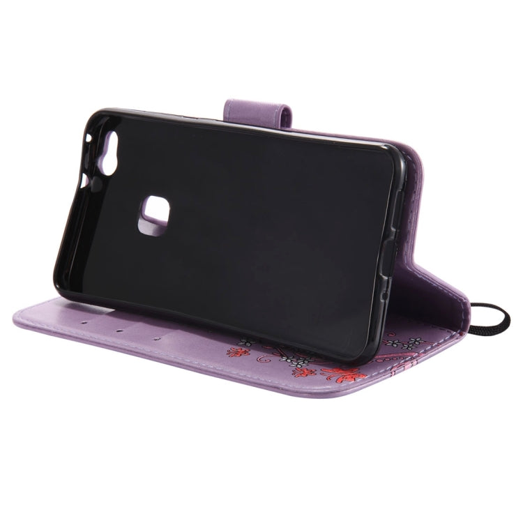 For Huawei  P10 Lite Painted Butterfly Pattern Horizontal Flip Leather Case with Holder & Card Slots & Wallet & Lanyard