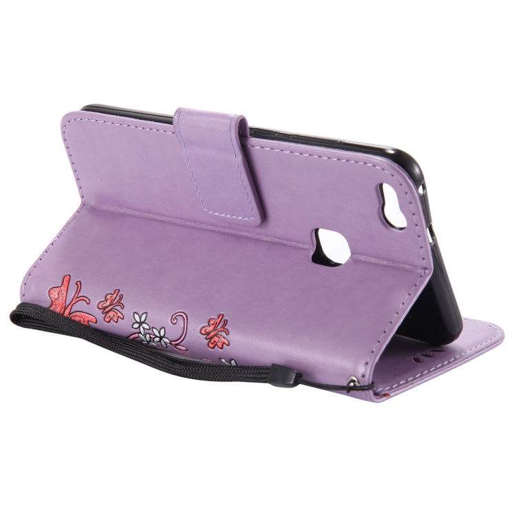 For Huawei  P10 Lite Painted Butterfly Pattern Horizontal Flip Leather Case with Holder & Card Slots & Wallet & Lanyard