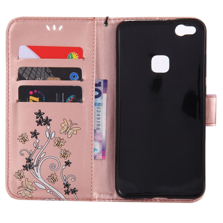 For Huawei  P10 Lite Painted Butterfly Pattern Horizontal Flip Leather Case with Holder & Card Slots & Wallet & Lanyard