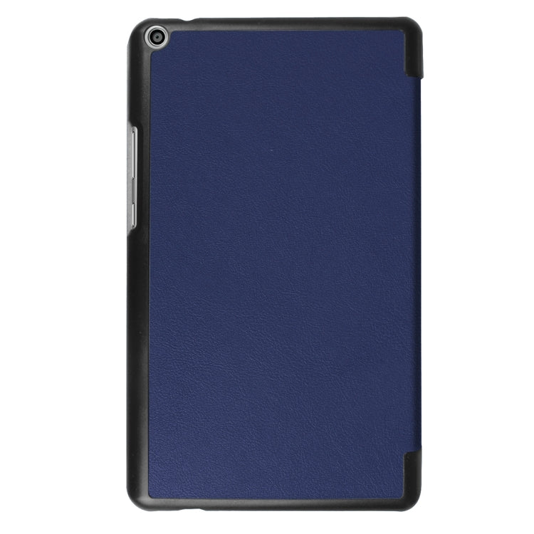 For Huawei  MediaPad T3 8.0 Custer Texture Horizontal Flip Leather Case with 3-folding Holder