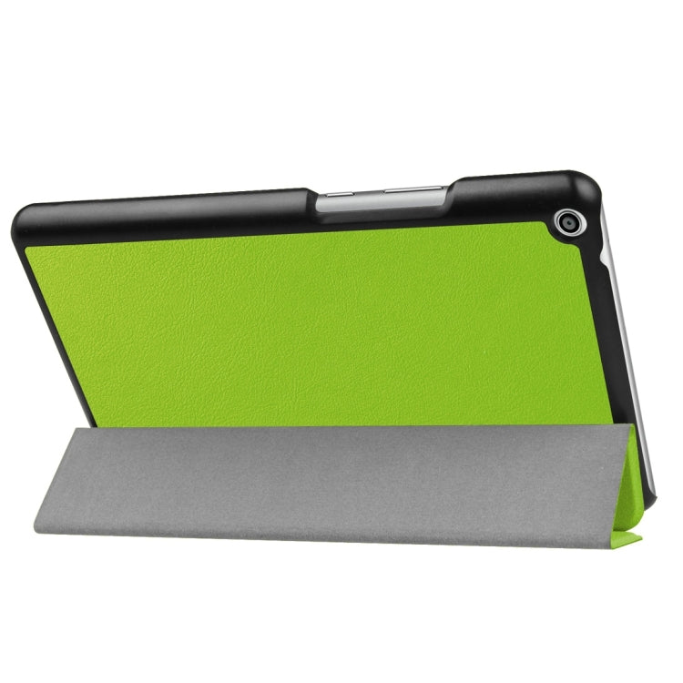For Huawei  MediaPad T3 8.0 Custer Texture Horizontal Flip Leather Case with 3-folding Holder