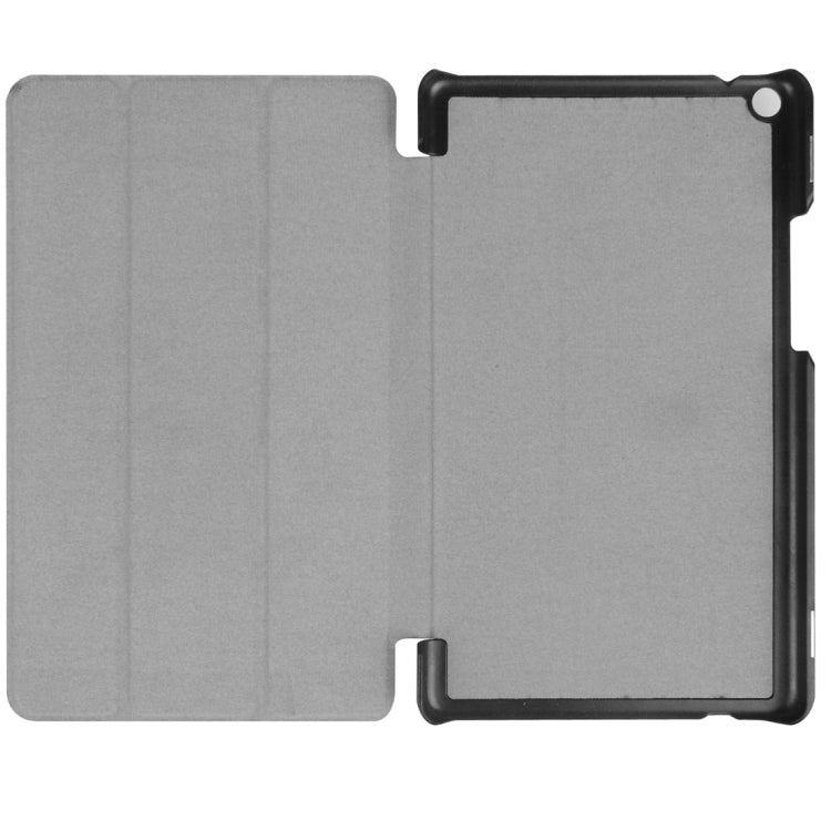 For Huawei  MediaPad T3 8.0 Custer Texture Horizontal Flip Leather Case with 3-folding Holder