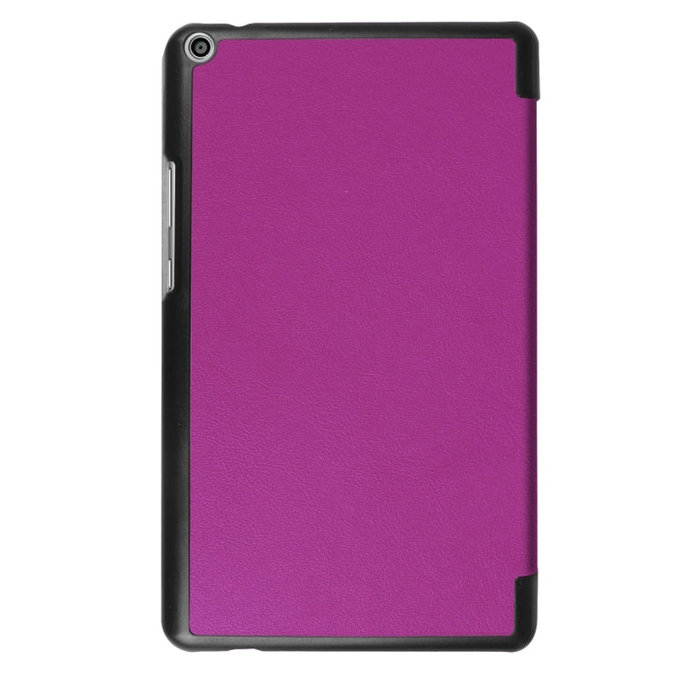 For Huawei  MediaPad T3 8.0 Custer Texture Horizontal Flip Leather Case with 3-folding Holder