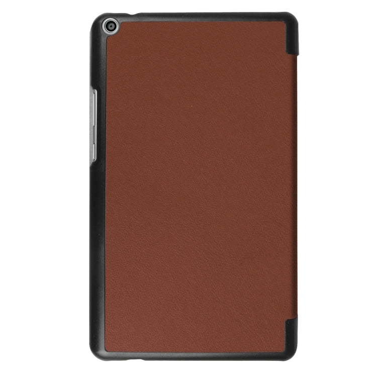 For Huawei  MediaPad T3 8.0 Custer Texture Horizontal Flip Leather Case with 3-folding Holder