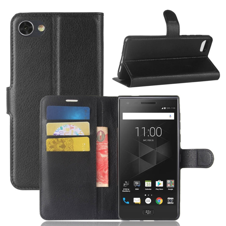 For BlackBerry Motion Litchi Texture Horizontal Flip Leather Case with Holder & Card Slots & Wallet