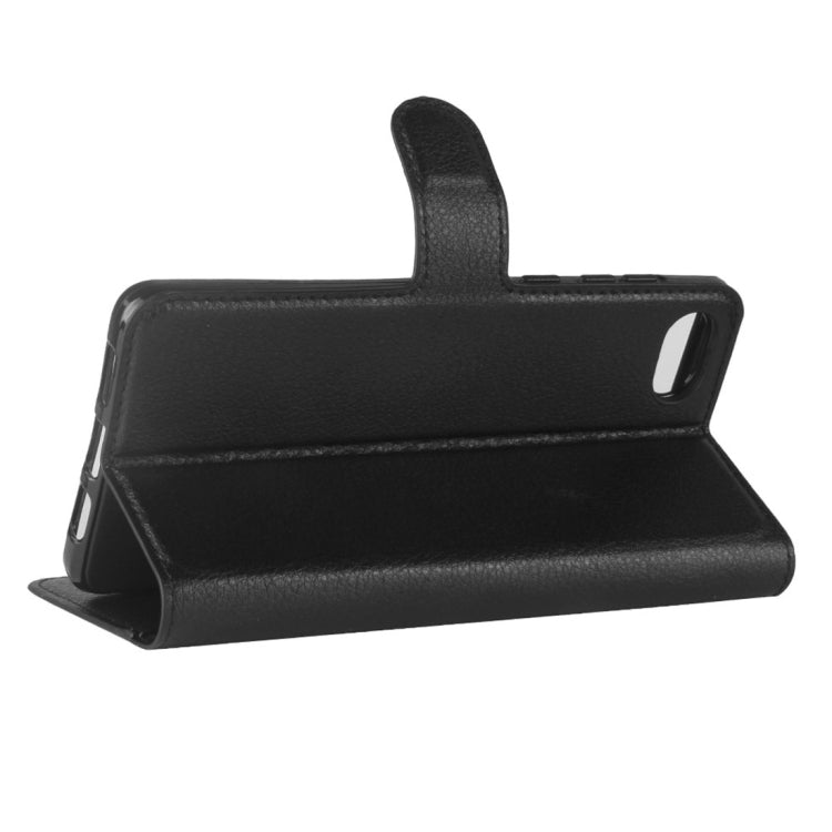 For BlackBerry Motion Litchi Texture Horizontal Flip Leather Case with Holder & Card Slots & Wallet