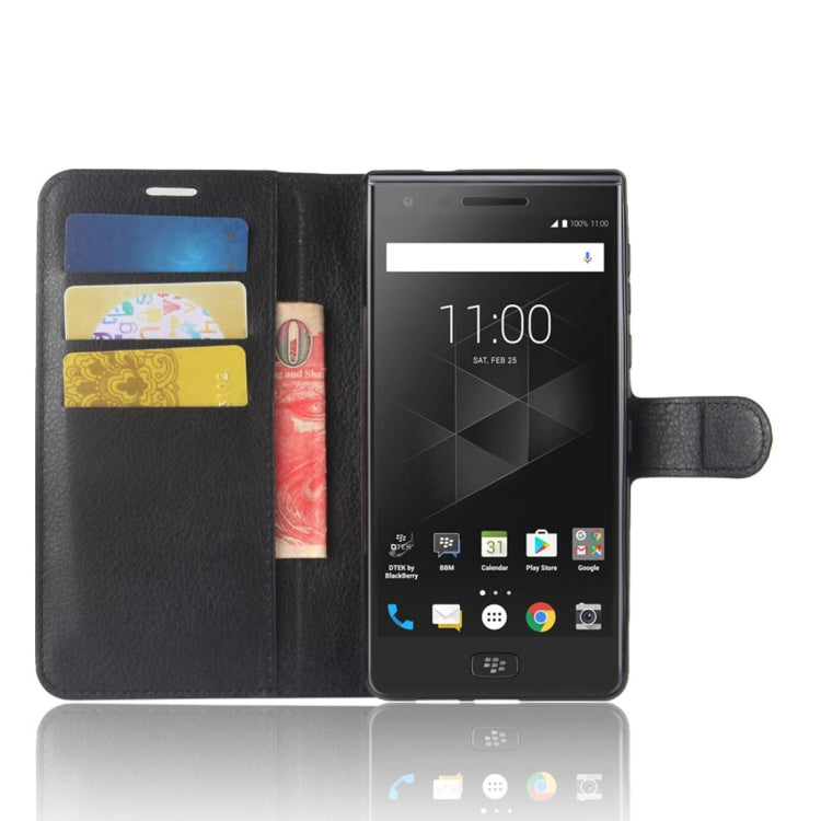 For BlackBerry Motion Litchi Texture Horizontal Flip Leather Case with Holder & Card Slots & Wallet