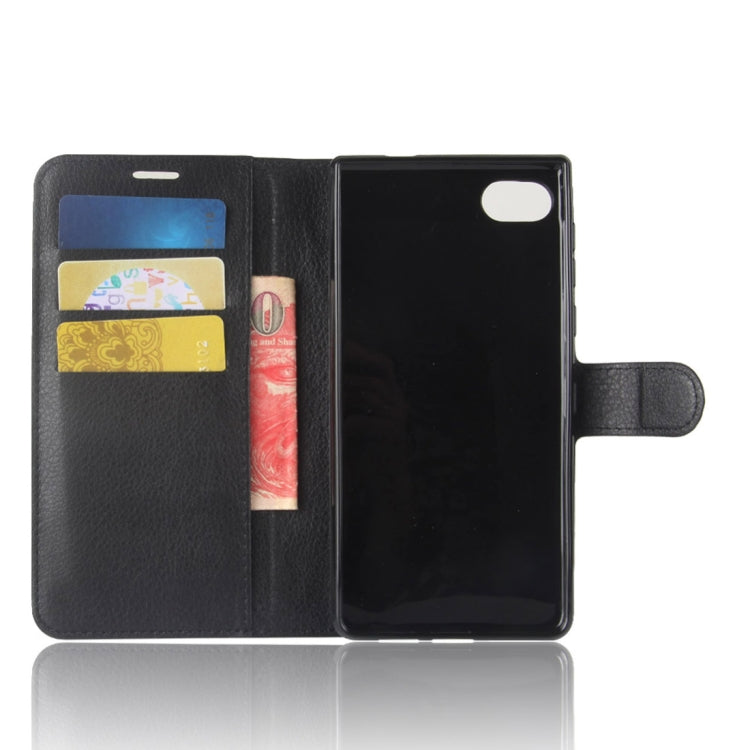 For BlackBerry Motion Litchi Texture Horizontal Flip Leather Case with Holder & Card Slots & Wallet
