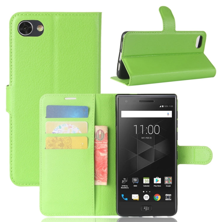For BlackBerry Motion Litchi Texture Horizontal Flip Leather Case with Holder & Card Slots & Wallet