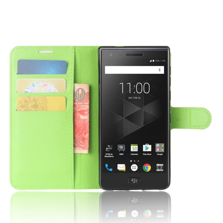 For BlackBerry Motion Litchi Texture Horizontal Flip Leather Case with Holder & Card Slots & Wallet