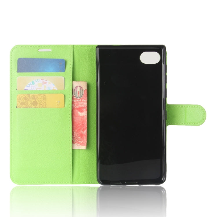 For BlackBerry Motion Litchi Texture Horizontal Flip Leather Case with Holder & Card Slots & Wallet