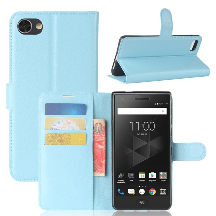 For BlackBerry Motion Litchi Texture Horizontal Flip Leather Case with Holder & Card Slots & Wallet