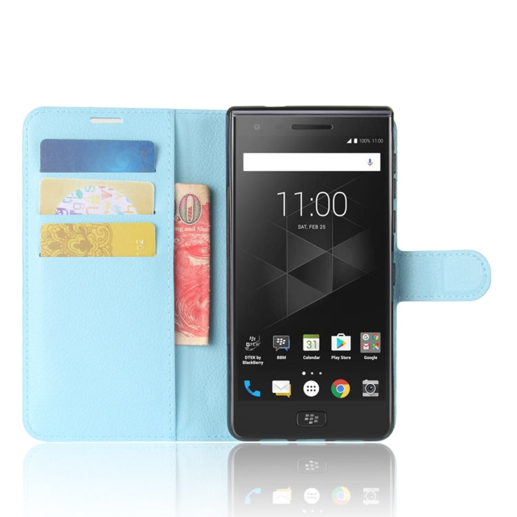 For BlackBerry Motion Litchi Texture Horizontal Flip Leather Case with Holder & Card Slots & Wallet