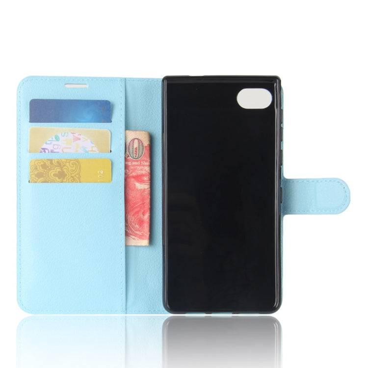 For BlackBerry Motion Litchi Texture Horizontal Flip Leather Case with Holder & Card Slots & Wallet