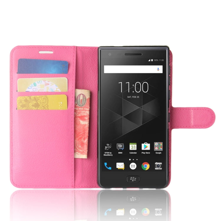 For BlackBerry Motion Litchi Texture Horizontal Flip Leather Case with Holder & Card Slots & Wallet
