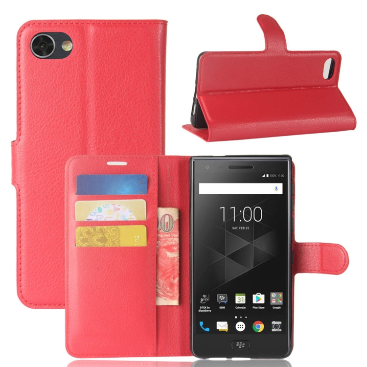 For BlackBerry Motion Litchi Texture Horizontal Flip Leather Case with Holder & Card Slots & Wallet