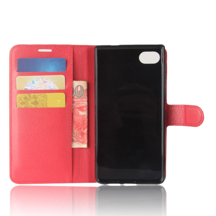 For BlackBerry Motion Litchi Texture Horizontal Flip Leather Case with Holder & Card Slots & Wallet