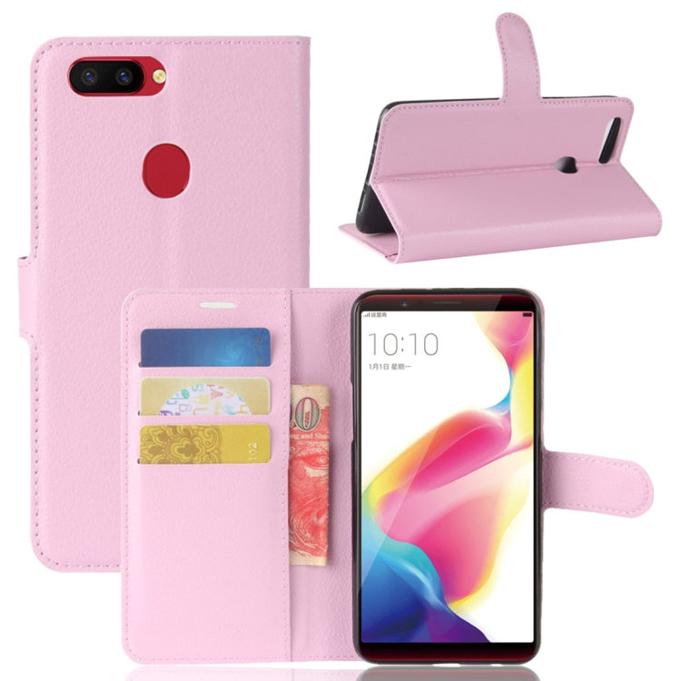 For OPPO  R11s Litchi Texture Horizontal Flip Leather Case with Holder & Card Slots & Wallet