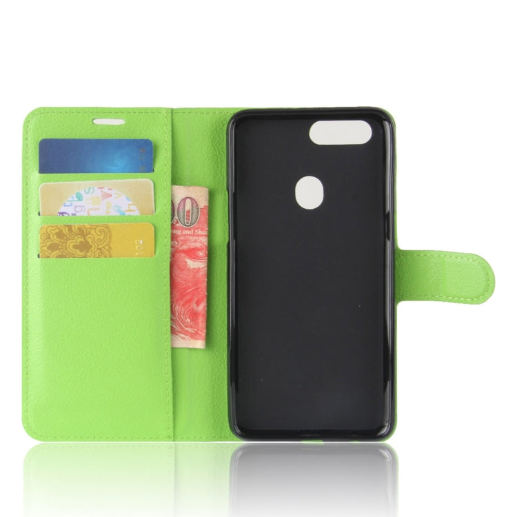 For OPPO  R11s Litchi Texture Horizontal Flip Leather Case with Holder & Card Slots & Wallet
