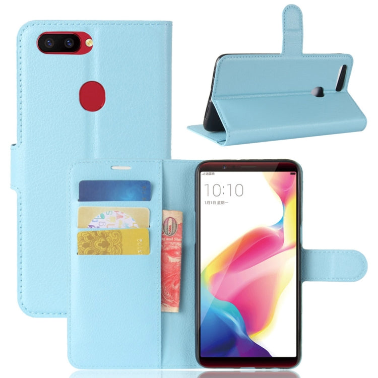 For OPPO  R11s Litchi Texture Horizontal Flip Leather Case with Holder & Card Slots & Wallet