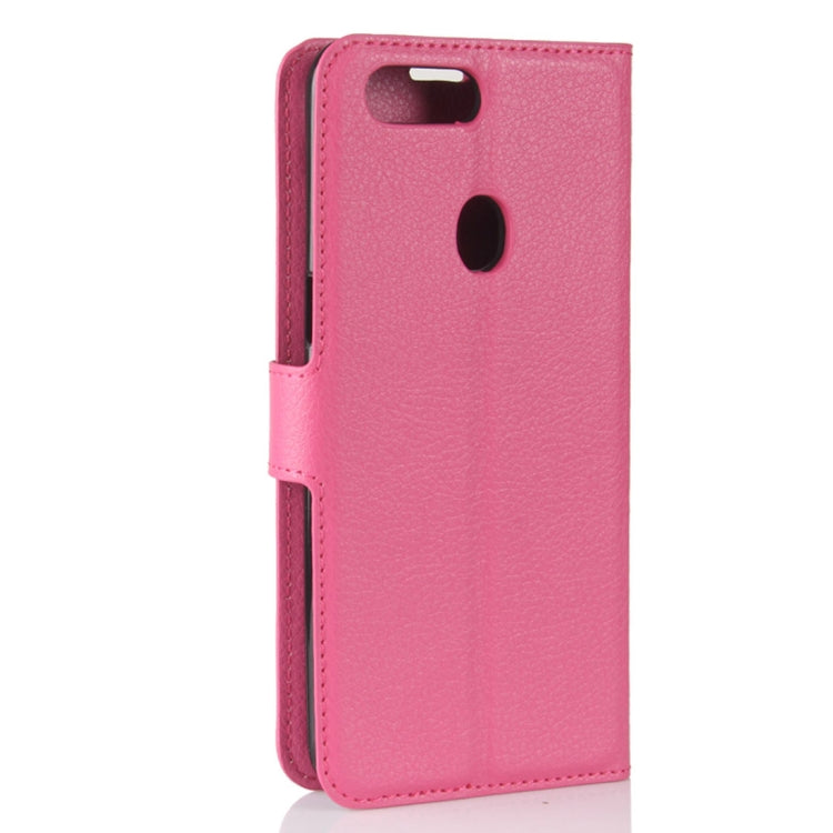 For OPPO  R11s Litchi Texture Horizontal Flip Leather Case with Holder & Card Slots & Wallet