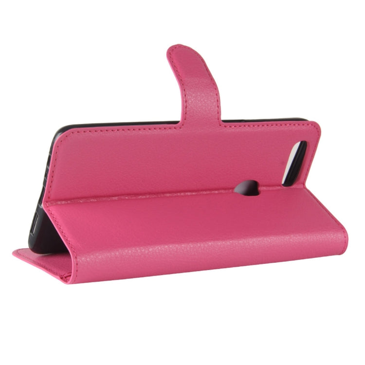 For OPPO  R11s Litchi Texture Horizontal Flip Leather Case with Holder & Card Slots & Wallet