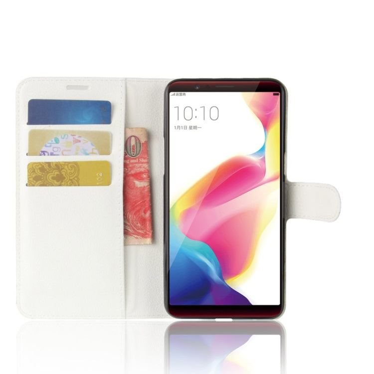 For OPPO  R11s Litchi Texture Horizontal Flip Leather Case with Holder & Card Slots & Wallet