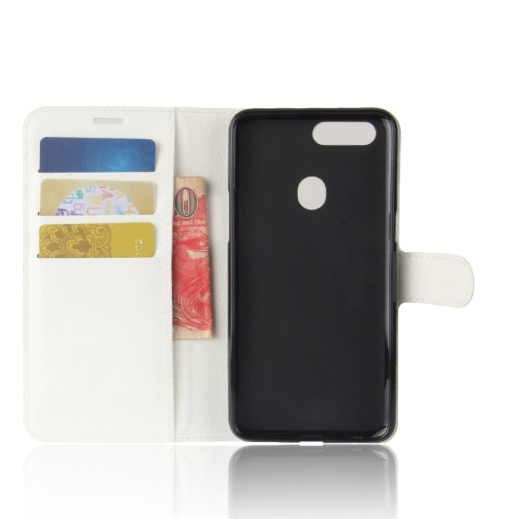 For OPPO  R11s Litchi Texture Horizontal Flip Leather Case with Holder & Card Slots & Wallet