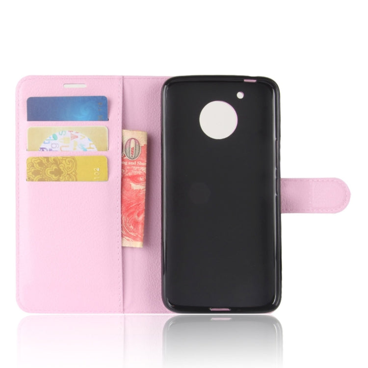 For Motorola Moto E4 Plus (US Version) Litchi Texture Horizontal Flip Leather Case with Holder & Card Slots & Wallet