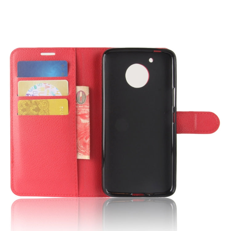 For Motorola Moto E4 Plus (US Version) Litchi Texture Horizontal Flip Leather Case with Holder & Card Slots & Wallet