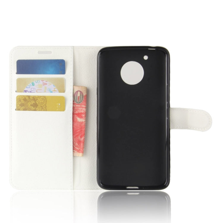 For Motorola Moto E4 Plus (US Version) Litchi Texture Horizontal Flip Leather Case with Holder & Card Slots & Wallet