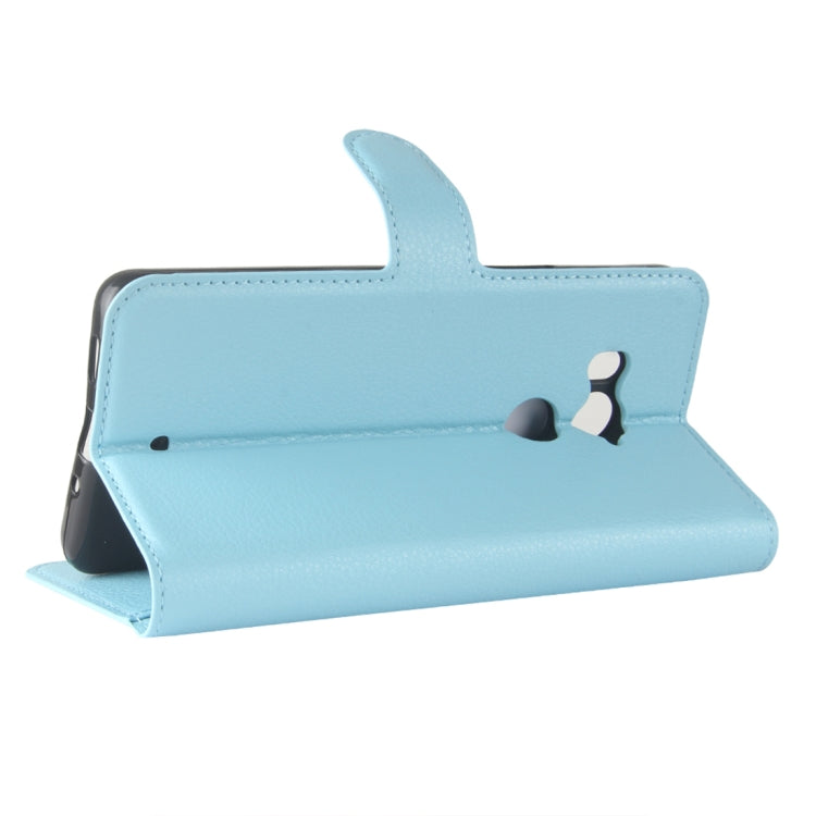 For HTC U11+ Litchi Texture Horizontal Flip Leather Case with Holder & Card Slots & Wallet