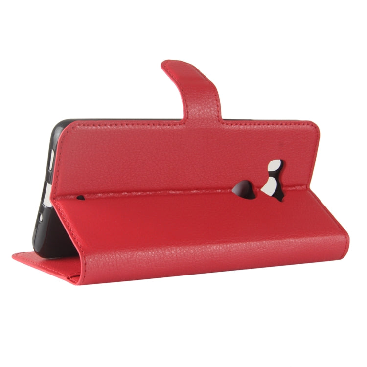 For HTC U11+ Litchi Texture Horizontal Flip Leather Case with Holder & Card Slots & Wallet