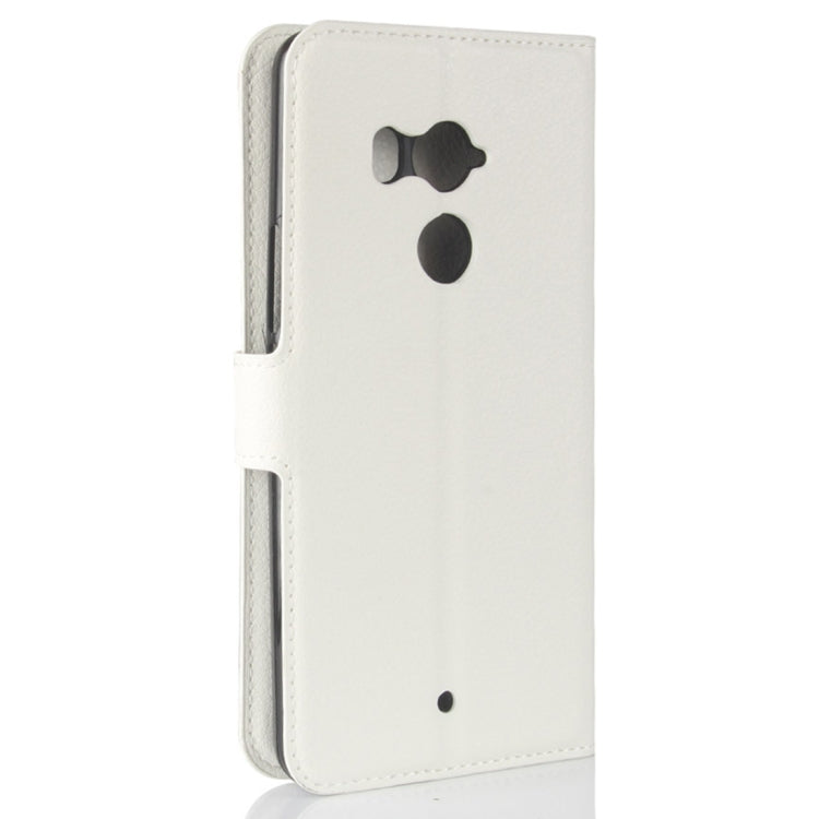 For HTC U11+ Litchi Texture Horizontal Flip Leather Case with Holder & Card Slots & Wallet