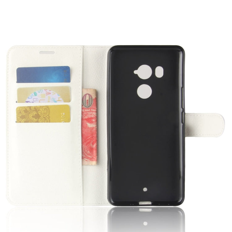 For HTC U11+ Litchi Texture Horizontal Flip Leather Case with Holder & Card Slots & Wallet