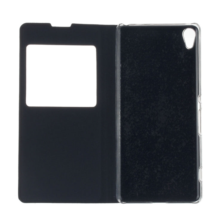 For Sony Xperia XA Litchi Texture Horizontal Flip PU Leather Case with Call Display ID