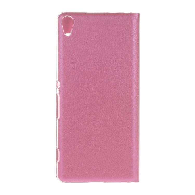 For Sony Xperia XA Litchi Texture Horizontal Flip PU Leather Case with Call Display ID