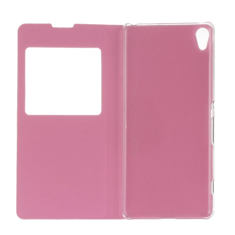 For Sony Xperia XA Litchi Texture Horizontal Flip PU Leather Case with Call Display ID