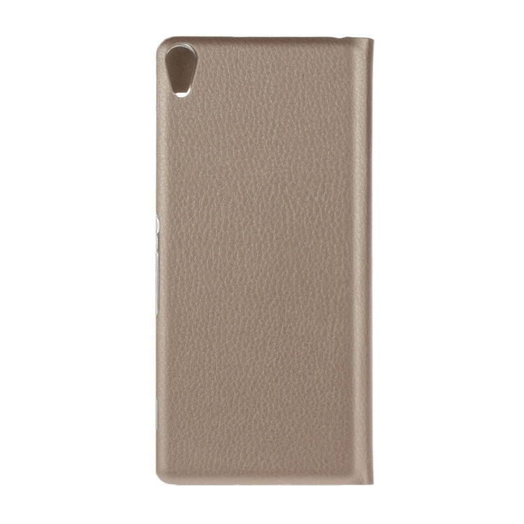 For Sony Xperia XA Litchi Texture Horizontal Flip PU Leather Case with Call Display ID