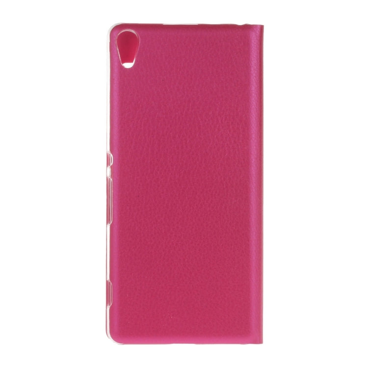 For Sony Xperia XA Litchi Texture Horizontal Flip PU Leather Case with Call Display ID