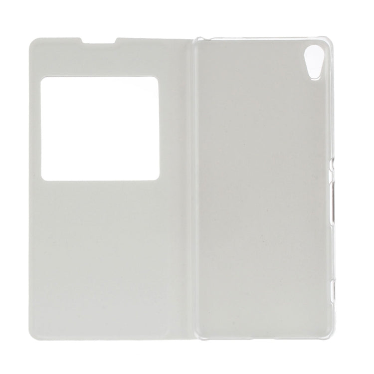 For Sony Xperia XA Litchi Texture Horizontal Flip PU Leather Case with Call Display ID