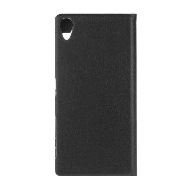 For Sony Xperia X Litchi Texture Horizontal Flip PU Leather Case with Call Display ID