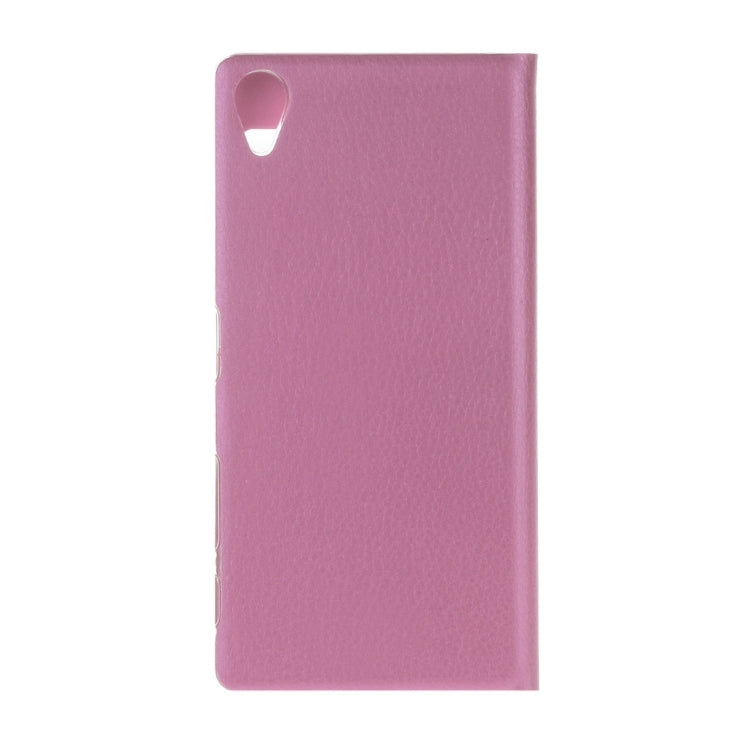 For Sony Xperia X Litchi Texture Horizontal Flip PU Leather Case with Call Display ID