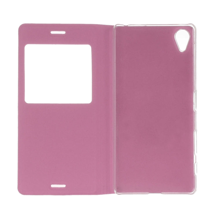 For Sony Xperia X Litchi Texture Horizontal Flip PU Leather Case with Call Display ID