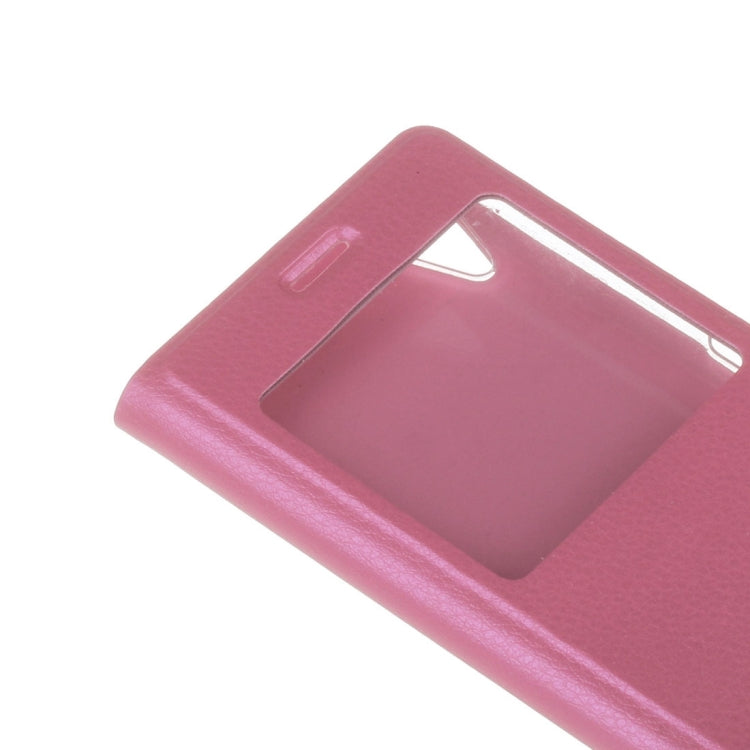 For Sony Xperia X Litchi Texture Horizontal Flip PU Leather Case with Call Display ID